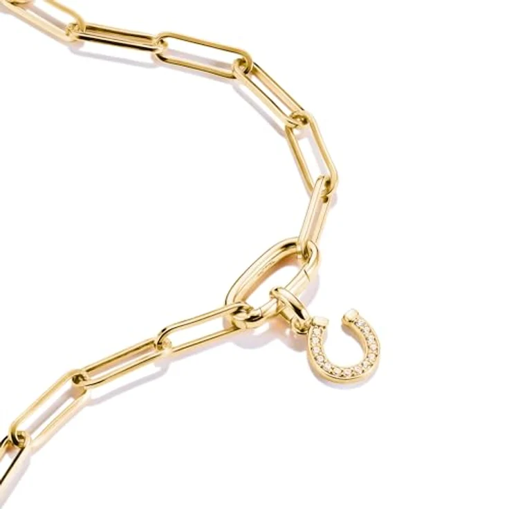 Thomas Sabo Charm Club Connect Charm-Anhänger Hufeisen, 18k vergoldetes recyceltes 925 Silber mit Steinen, CC1280-414-14 – Bild 2