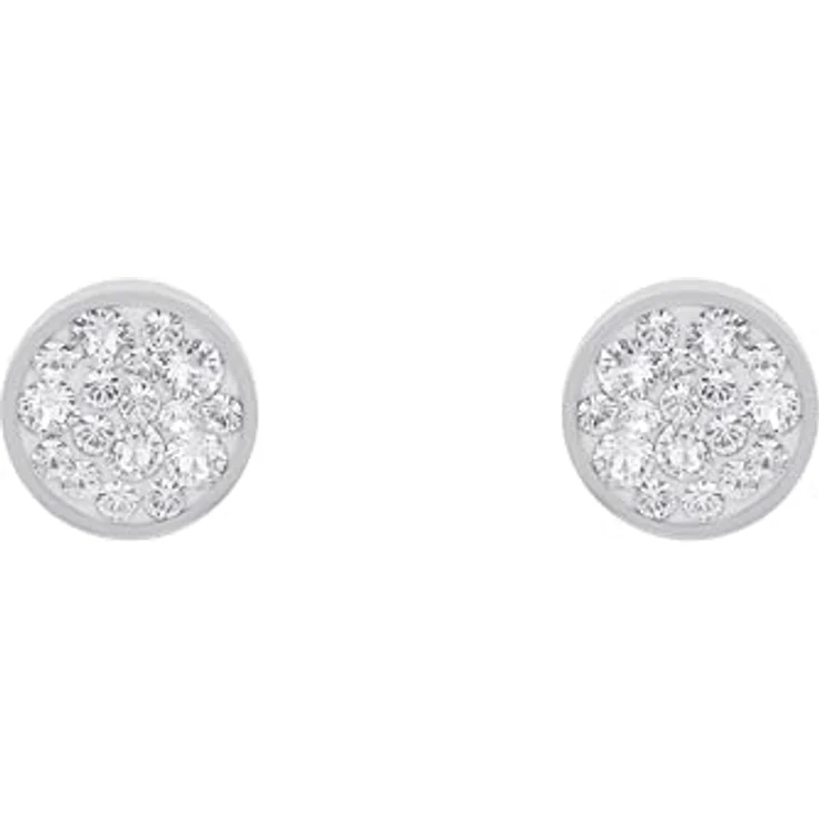 s.Oliver Damen Ohrstecker, Edelstahl mit Swarovski Kristallen, 1 cm – Bild 4