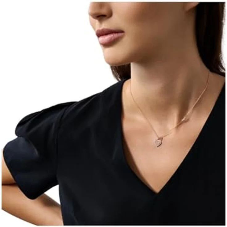 Emporio Armani Damen-Halskette aus Sterlingsilber mit Karabinerverschluss, schimmerndes Roségold – Bild 3