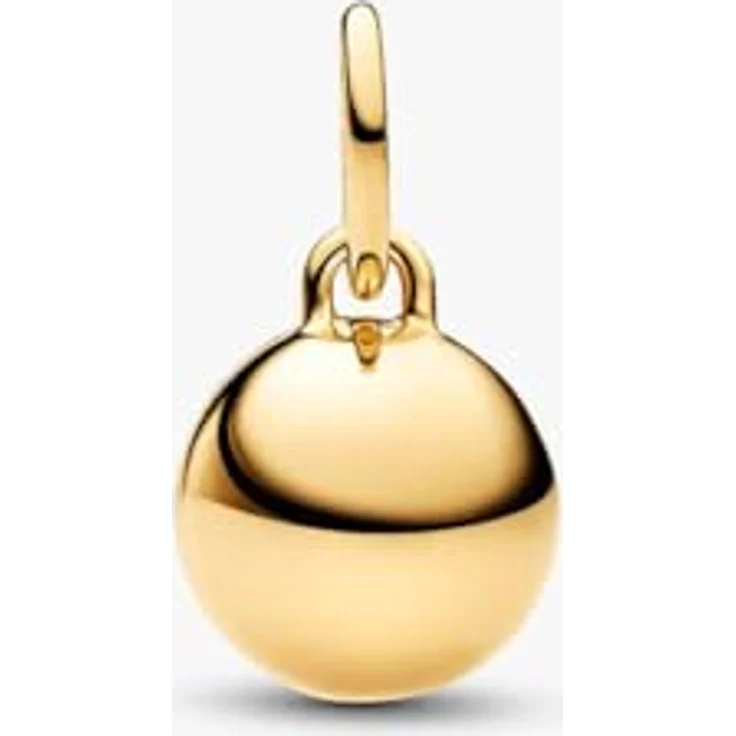 PANDORA Charm Mama Kugelanhänger zum Öffnen, 14 Karat vergoldet mit Gravur "Ich liebe dich" und Cubic Zirkonia, kompatibel mit Moments ME, 764457C01 – Bild 2