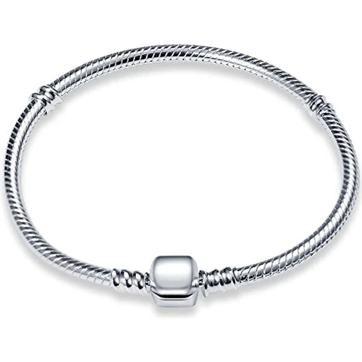 Pandach Damen Armband 925 Sterling Silber, Schlangen-Gliederarmband, ideales Geschenk für Valentinstag, Muttertag, Geburtstag, Weihnachten – Bild 1