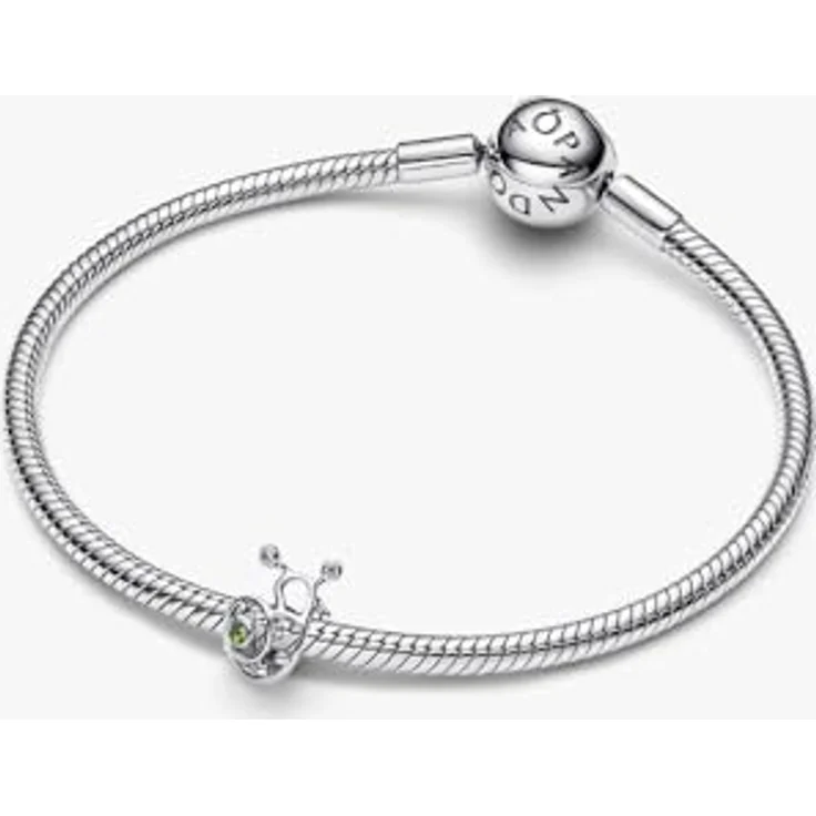 PANDORA Charm Schnecke offen gearbeitet, 925 Sterling Silber mit Cubic Zirkonia und Kristall, filigraner Tier Anhänger, kompatibel mit Moments, 794557C01 – Bild 3