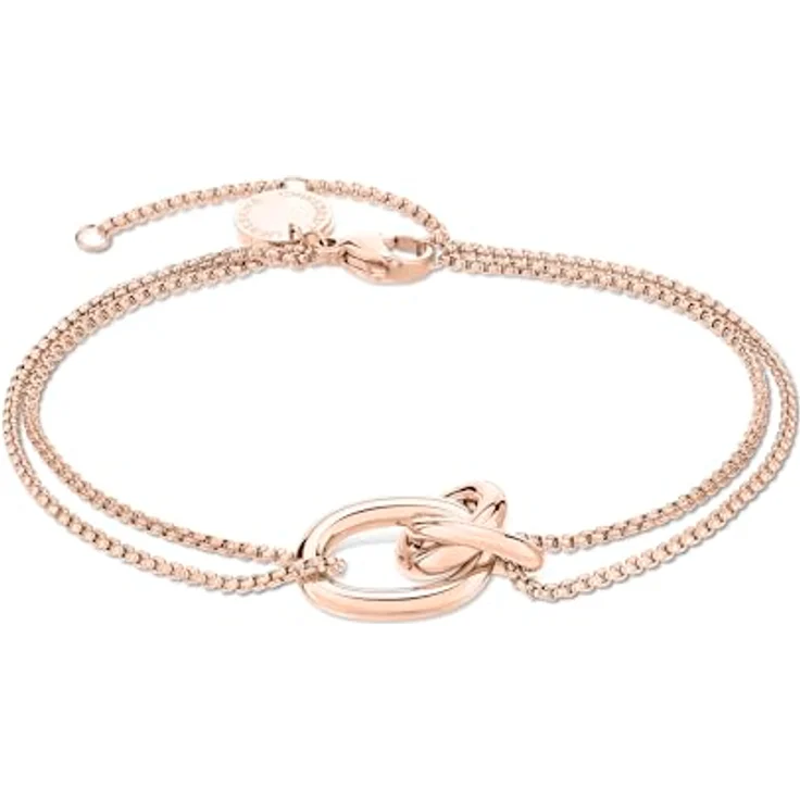 Liebeskind Berlin Armband LJ-1507-B-21, Edelstahl IP roségold, 21 cm, Venezianerkette mit Karabinerverschluss – Bild 1