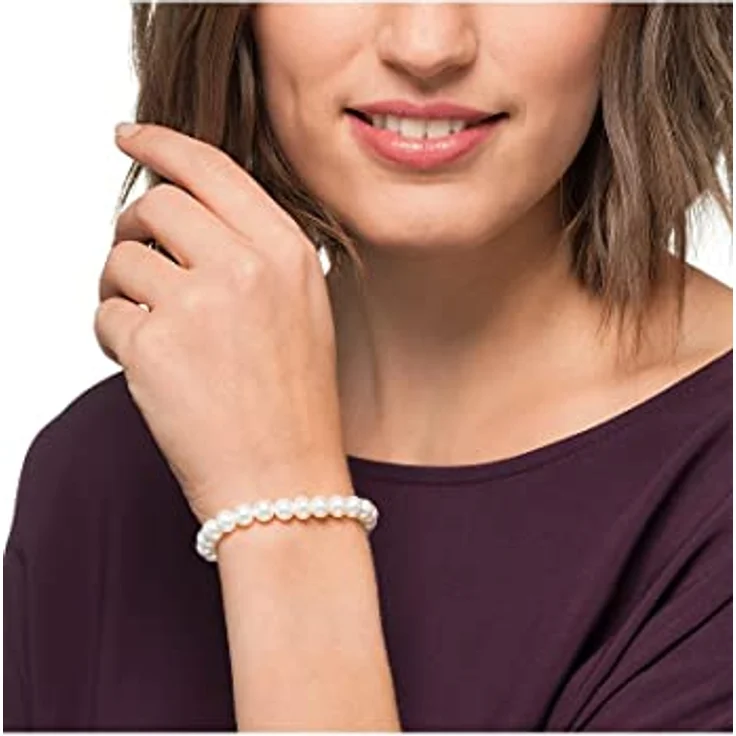 CHRIST Damen-Armband Süßwasserperle, zeitloser Klassiker, 18 cm Länge, One Size, in Geschenkbox – Bild 2