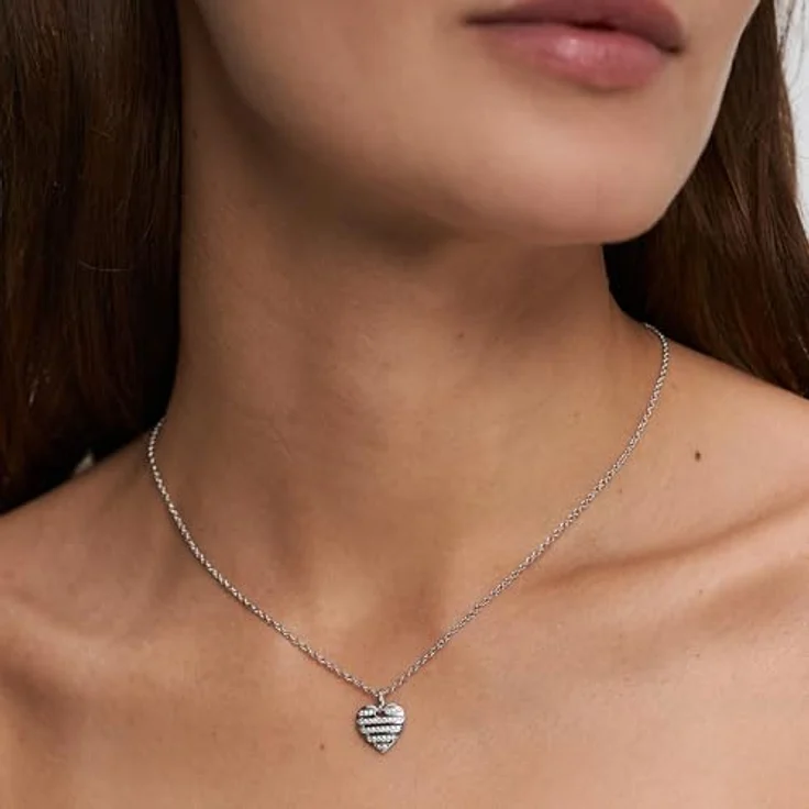s.Oliver Necklace - Elegante Rolokette aus poliertem 925er Silber, 47 cm - wasserfest & hautfreundlich – Bild 2