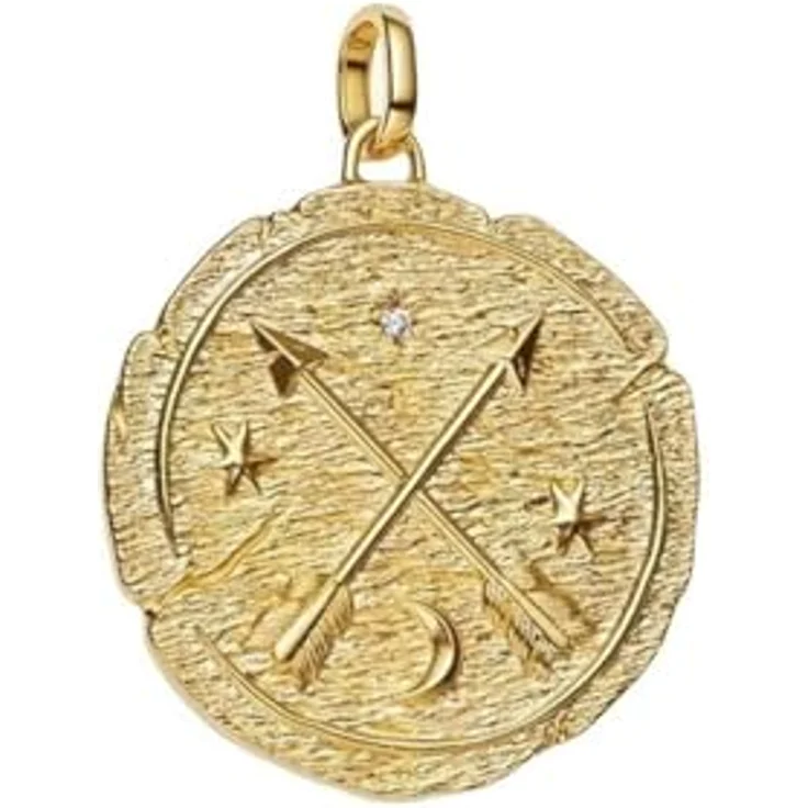 Pandora Charm-Einhänger 764084C01, gekreuzte Pfeile mit Zirkonia, 14k-vergoldet – Bild 2