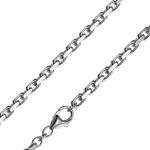 trendor Silberkette für Herren Ankerkette 4,5 mm, polierte Sterlingsilber Halskette mit Karabiner-Verschluss, 50 cm, Geschenkidee im edlen Geschenketui