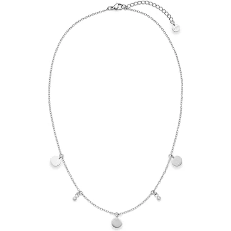 s.Oliver Necklace - Rolokette aus poliertem Edelstahl, Silber, 47 cm - wasserfest & hautfreundlich – Bild 3