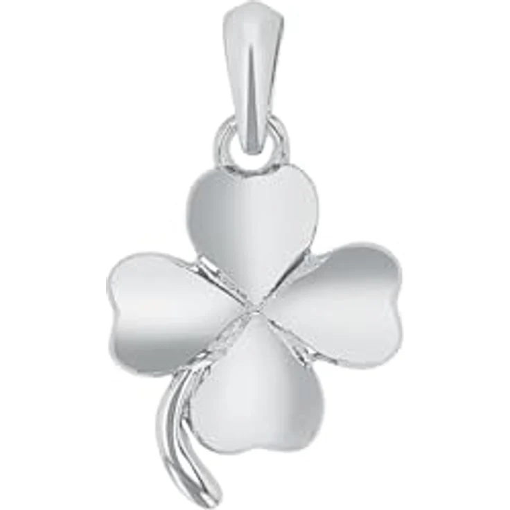Amor Motivanhänger Kleeblatt aus 925 Sterling Silber, 1,9 cm, mit Karabiner-Verschluss in Geschenkbox, 9776658 – Bild 1