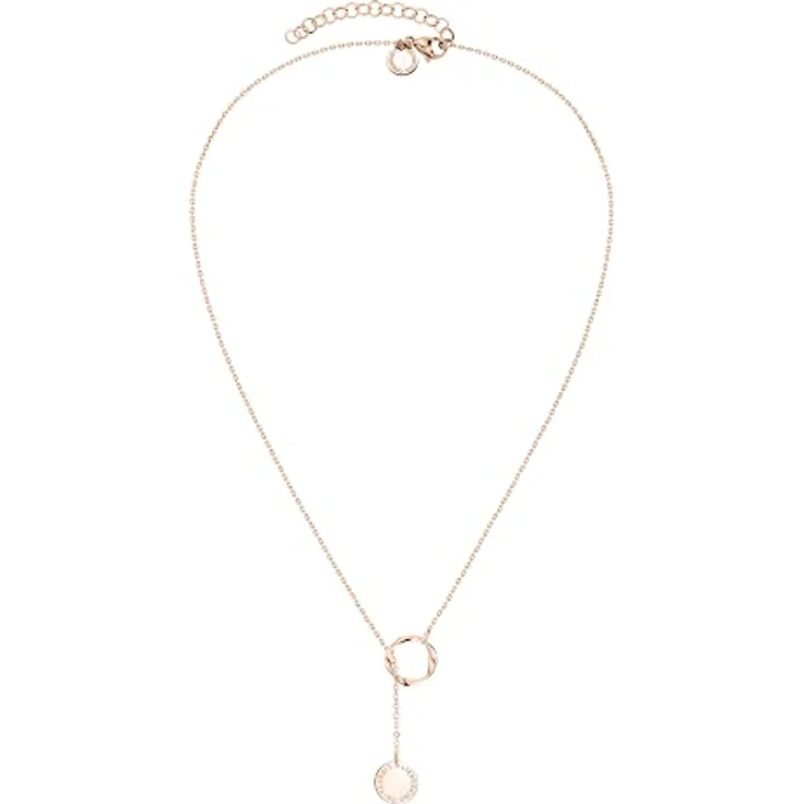 LIEBESKIND Berlin Halskette LJ-0993-N-45, Edelstahl mit gedrehtem Anhänger, IP Roségold, 45 cm – Bild 2
