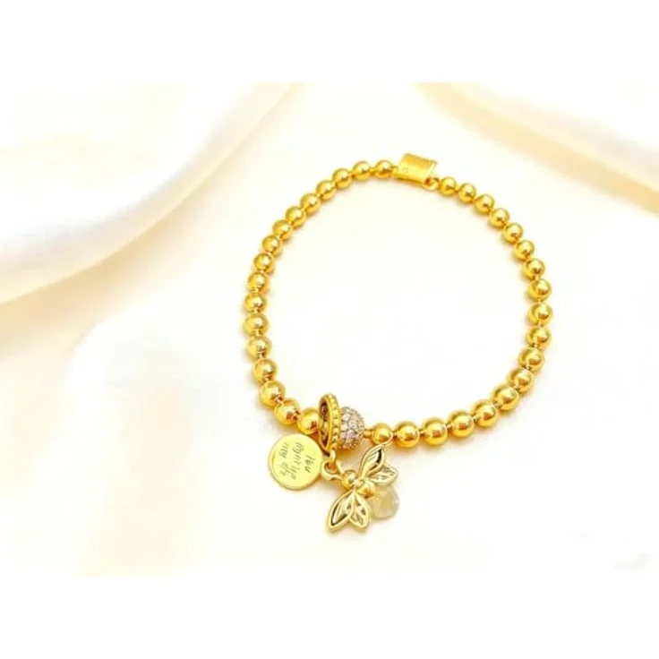 WEIMU Golden Charms 925 Sterling Silber Charm für Armband & Halskette, Hypoallergenes Schmuck Geschenk für Damen, Goldene Leuchtfeuer – Bild 4