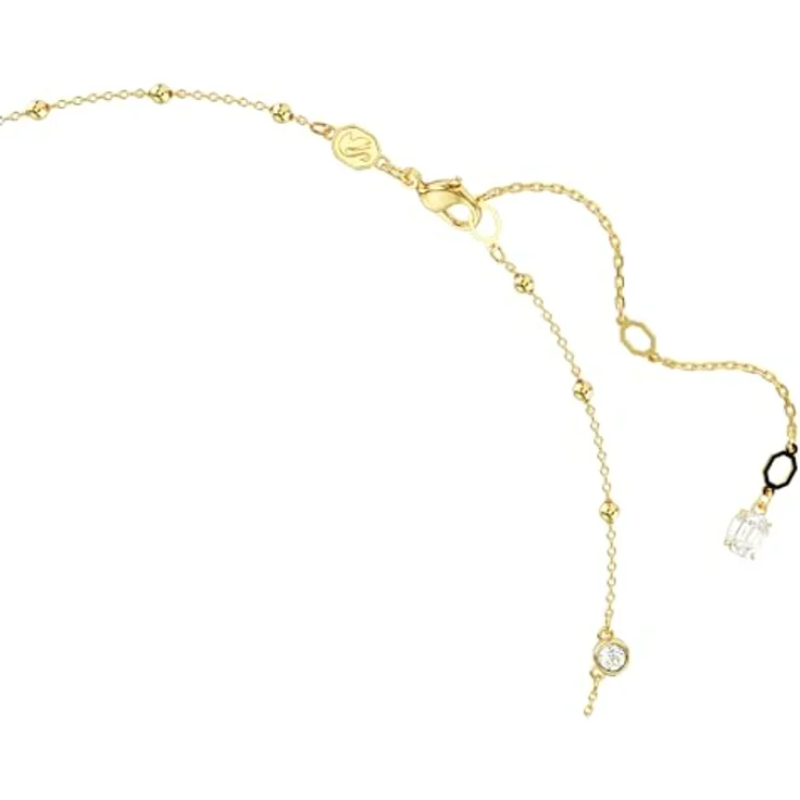 Swarovski Imber Halskette, Weiße, Vergoldete Damenhalskette mit Swarovski Kristallen und Zirconia – Bild 3