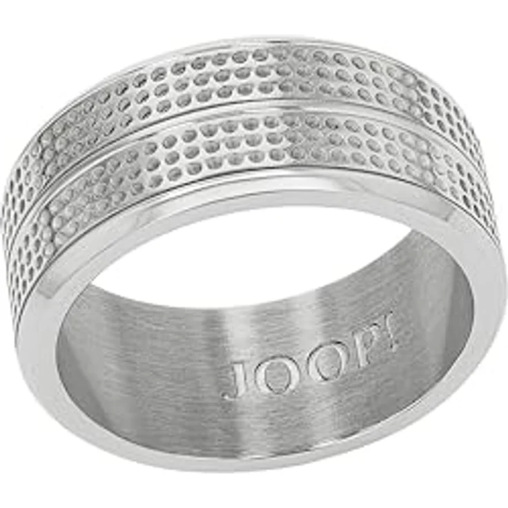 JOOP! Herrenring Edelstahl, Silber matt/glänzend, 10 mm Breite, kommt in Schmuck Geschenk Box – Bild 1
