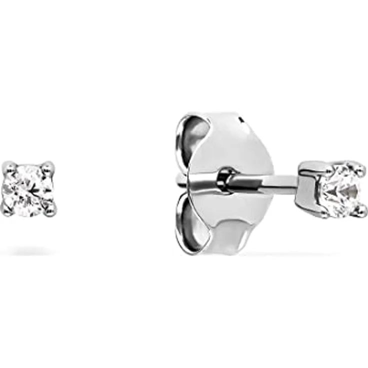 FAVS Ohrstecker 88385357, Silber 925 mit weißem Zirkonia, rhodiniert und poliert – Bild 1