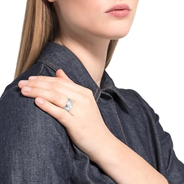 JOOP! Fingerring Kornblume, breit - rhodiniertes 925 Sterling Silber mit Zirkonia – Bild 3