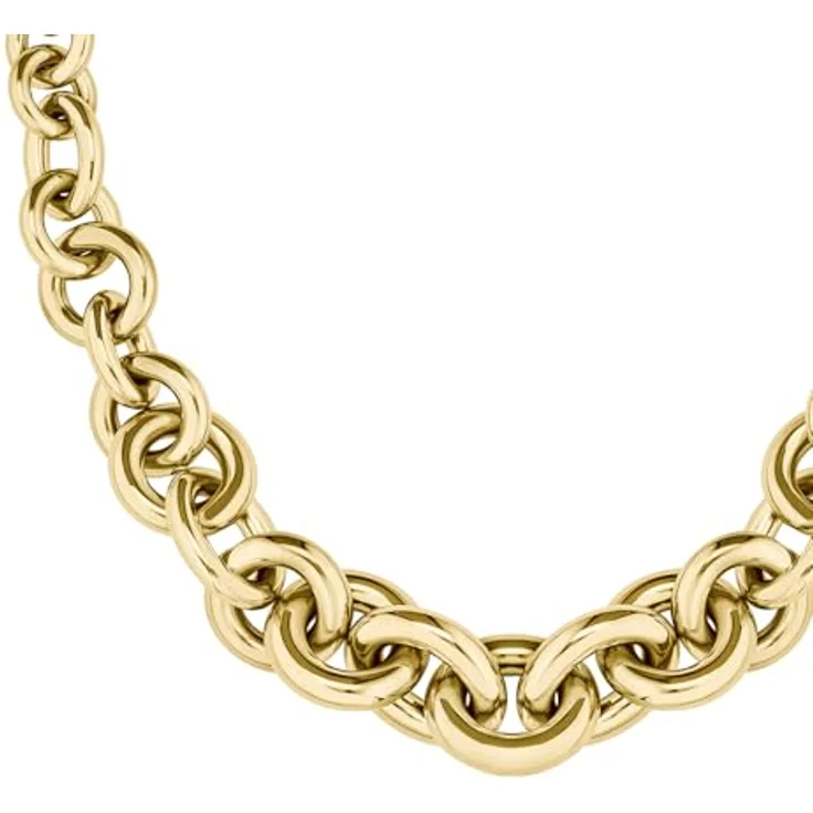 BOSS Jewelry LIVE STATEMENT Gliederhalskette für Damen, Gelbgold, 406mm, Edelstahl mit Ionplattierung, Karabiner-Verschluss – Bild 2