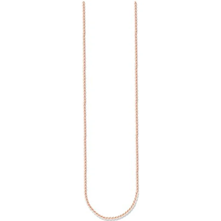 Thomas Sabo Unisex Kette Venezia, Roségold, 925 Sterling Silber mit Karabinerverschluss, vielseitig kombinierbar – Bild 1