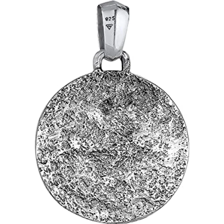 Kuzzoi Silber Kompass Anhänger (25 mm) aus 925er Sterling Silber, oxidiert - Exklusives Herren Accessoire in Schwarz, handgefertigt – Bild 2