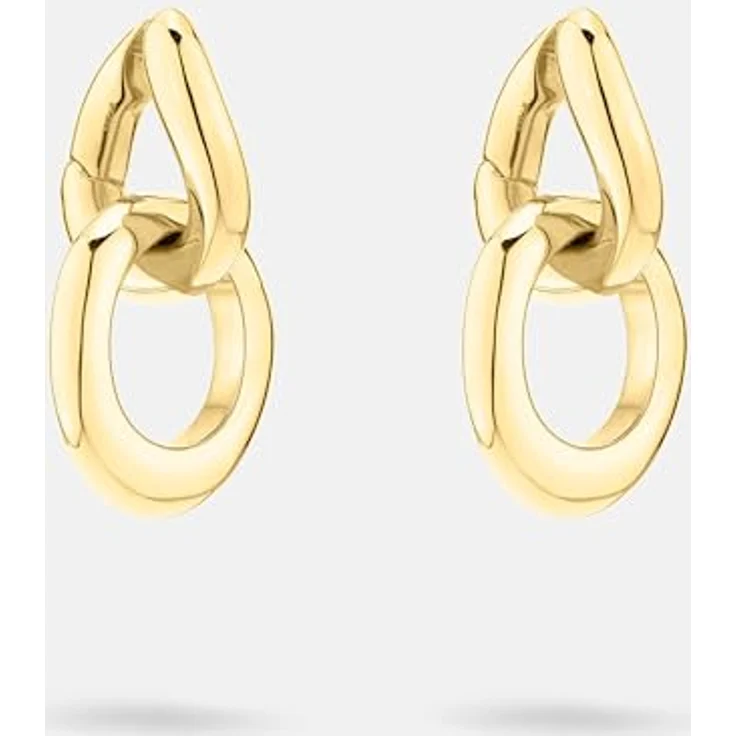 Liebeskind Ohrring LJ-1436-E-31, Creole aus Edelstahl in gold, 3,1 cm mit Scharnierverschluss – Bild 5