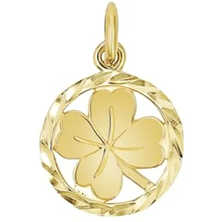 Amor Kleeblatt Motivanhänger, 925 Sterling Silber, 1,6 cm, in Geschenkbox, 2039050