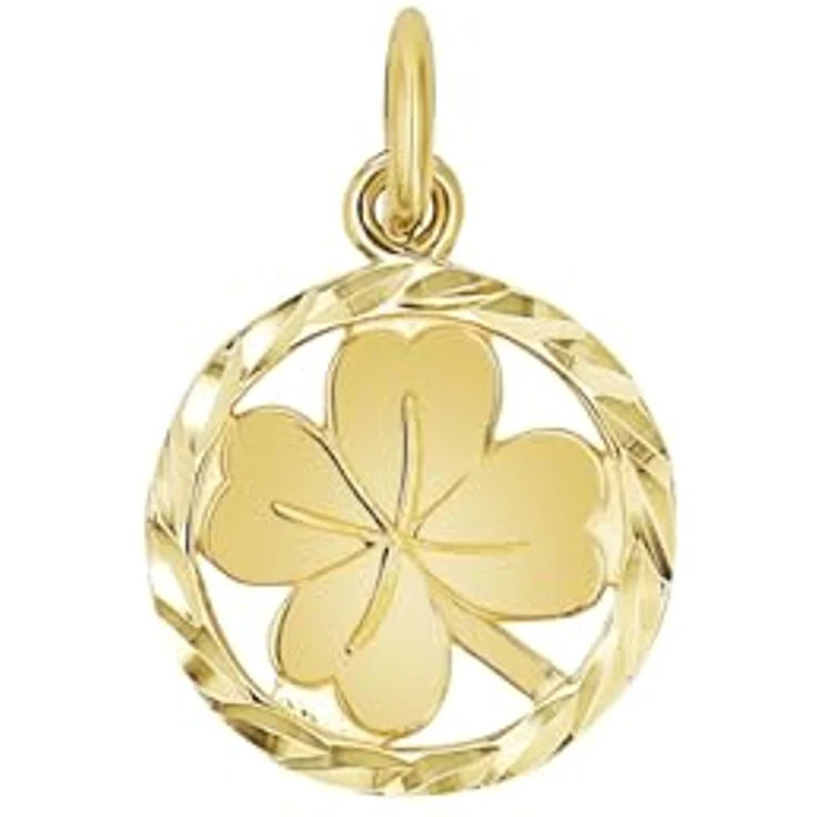 Amor Kleeblatt Motivanhänger, 925 Sterling Silber, 1,6 cm, in Geschenkbox, 2039050 – Bild 1