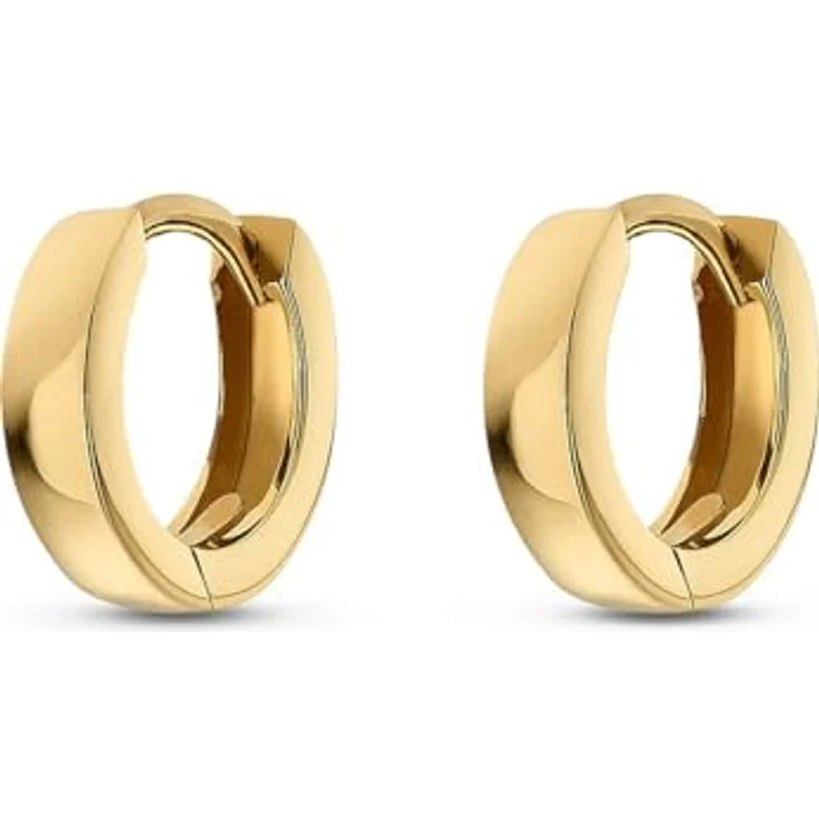 CHRIST Damen-Creolen, 375er Gelbgold, zeitloses Schmuckdesign – Bild 1