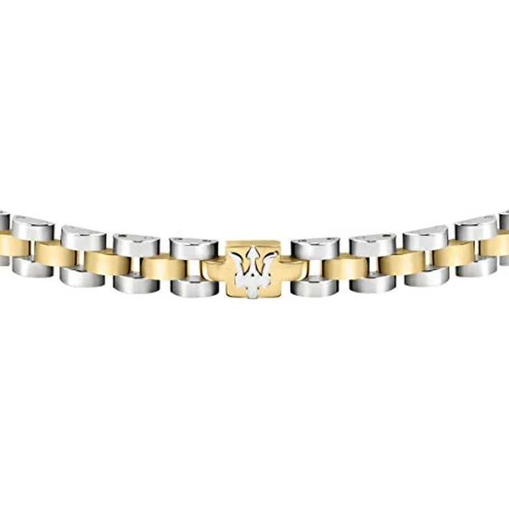 Maserati Jewels Herrenarmband, 21 cm, Edelstahl mit PVD-Beschichtung, Tridente-Symbol, Maserati-Blau-Finish – Bild 2