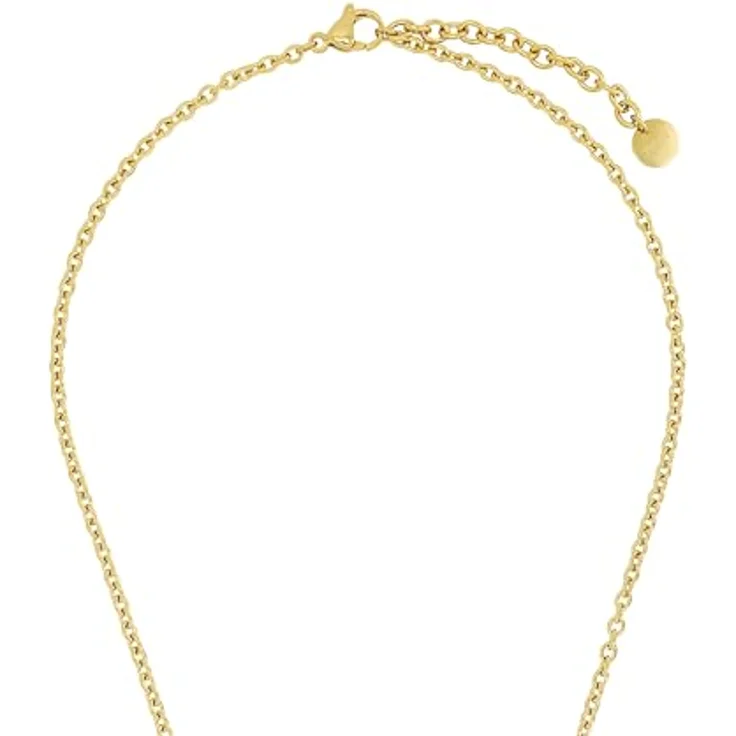JOOP! Kette mit Anhänger, Edelstahl Halsschmuck für Damen, mit synthetischen Zirkonia, 50+5 cm, Weiß, in Schmuck Geschenk Box – Bild 3