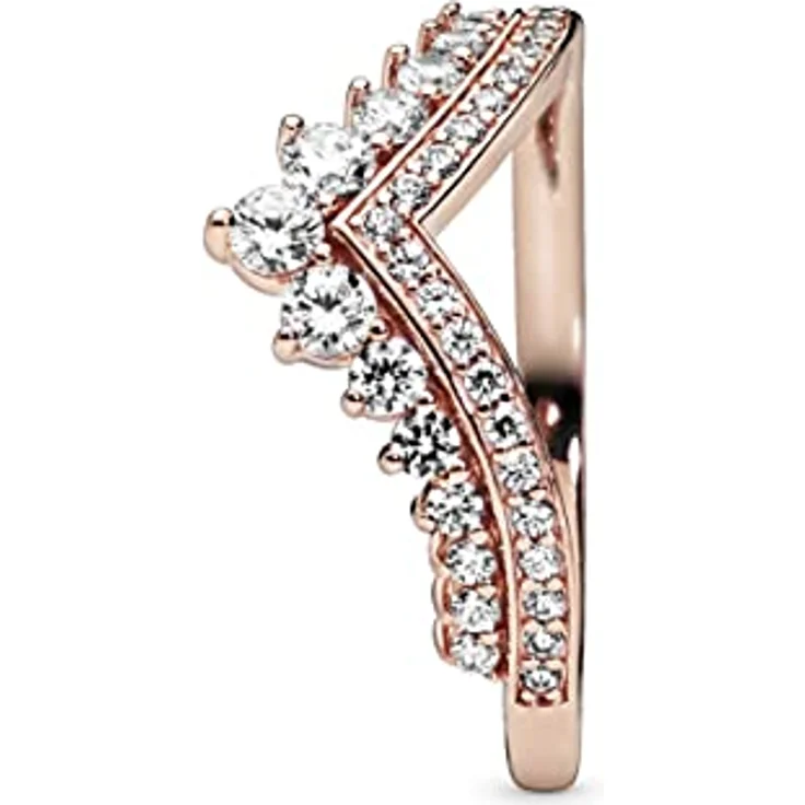 Pandora 198282CZ, Damenring Tiara Wishbone aus 925 Sterlingsilber, verziert mit 5 weißen Zirkonias, Größe 54/17,2 – Bild 5