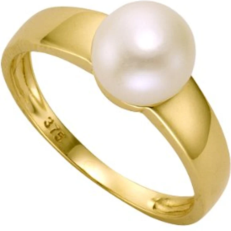 Fascination by Ellen K. Damen-Ring 9 Karat (375) Gelbgold mit Süßwasserzuchtperle, Größe 60 (19.1) – Bild 1