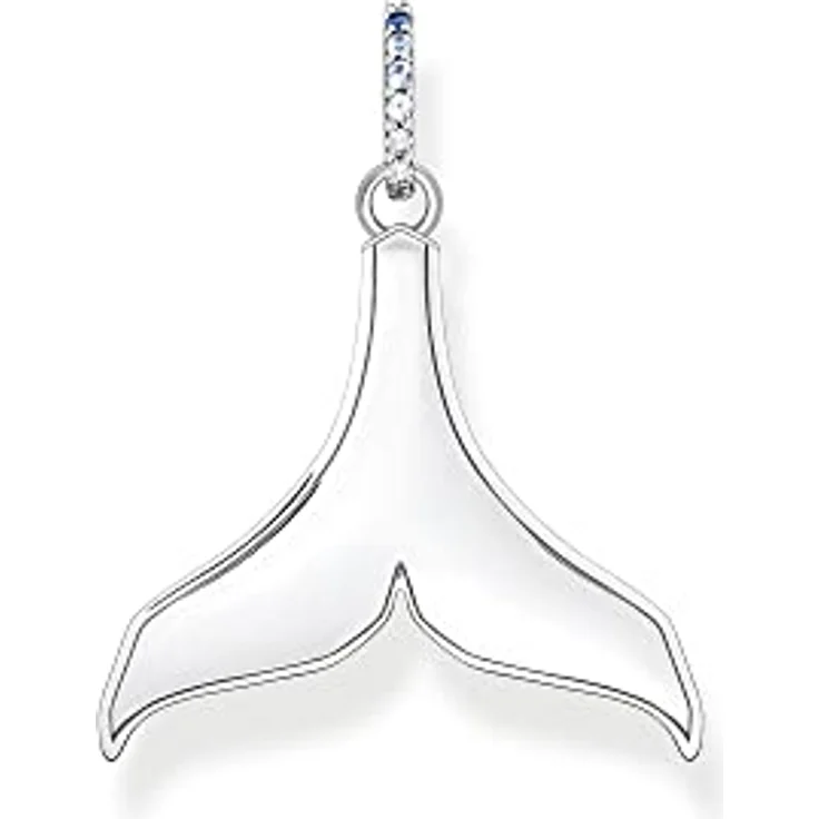 Thomas Sabo Anhänger Schwanzflosse mit blauen Zirkonia-Steinen aus geschwärztem Sterling-Silber, PE931-644-1 – Bild 2