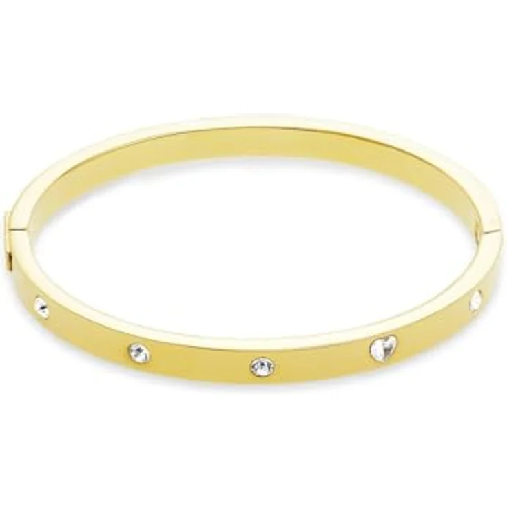 Guido Maria Kretschmer Damen-Armreif Edelstahl mit Zirkon, One Size, zeitloser Armschmuck