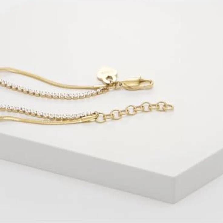 Guido Maria Kretschmer Damen-Armband Edelstahl mit Zirkon, One Size, zeitloses Design – Bild 3