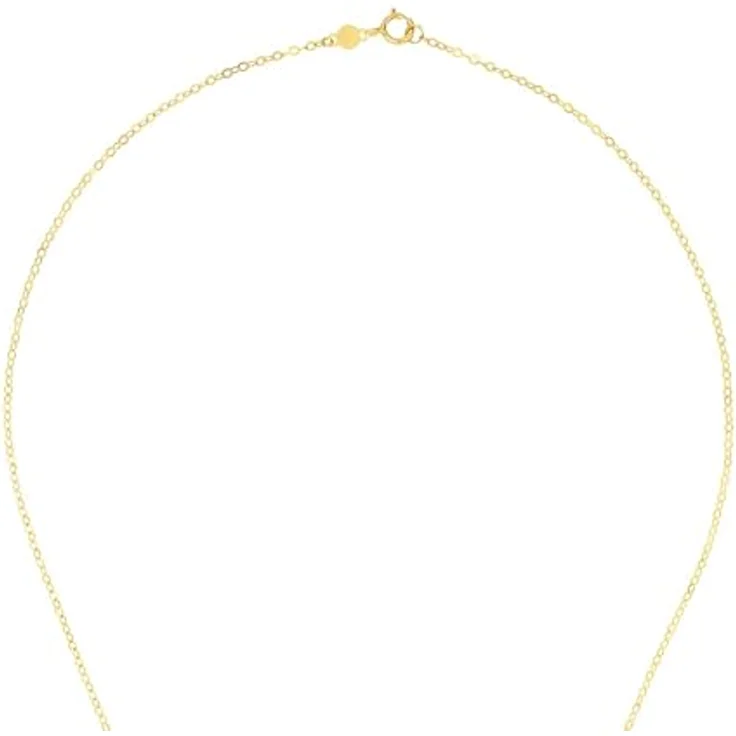 Amor Halskette mit Anhänger Unisex, 45 cm, 585er Gelbgold, rundum gravierbar, inklusive Schmuck Geschenk Box, 2020012 – Bild 3