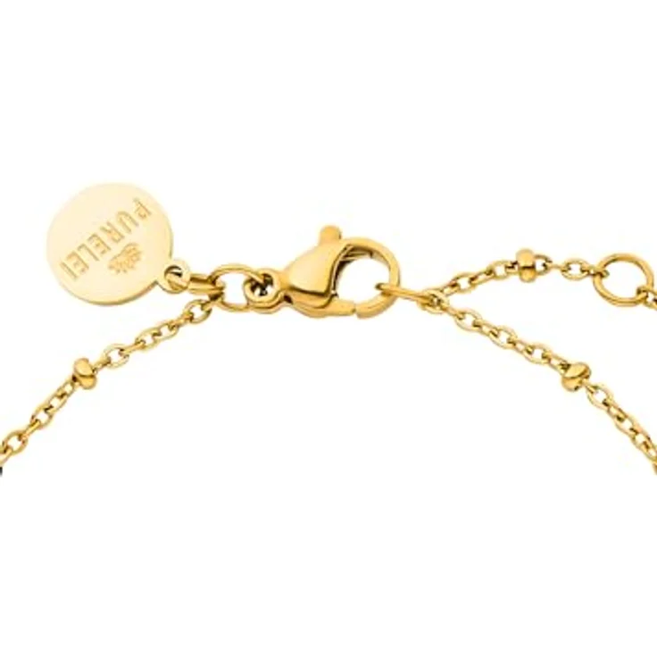 Purelei Elegantes Armband mit Sonnen-Anhänger aus 18K vergoldetem Edelstahl, verstellbar, Damenarmband (Gold) – Bild 3