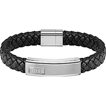 Schwarzes Lederarmband Mit Eisernem Kreuz Geflochten Edelstahl Ritterkreuz Biker