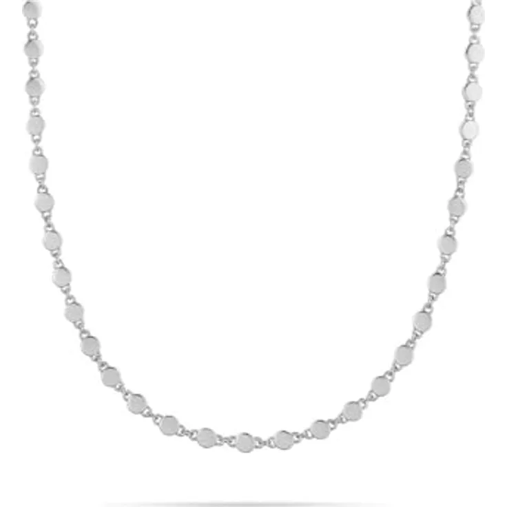 JETTE Damen-Kette 925er Silber, recycelte Zirkonia, One Size, Silber 32028453