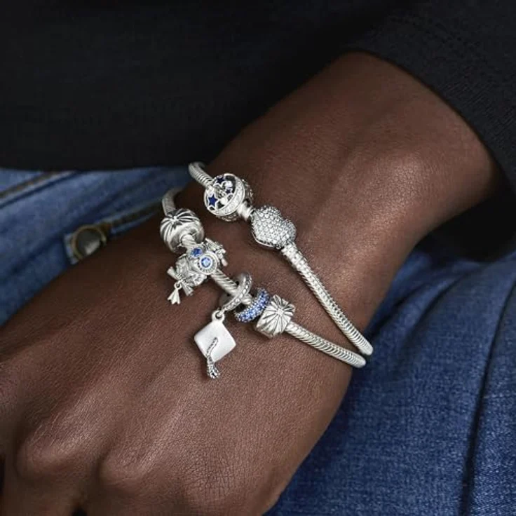 PANDORA Perle 791892, Charm-Anhänger Birrette aus Sterling Silber, Einheitsgröße für Damen – Bild 4