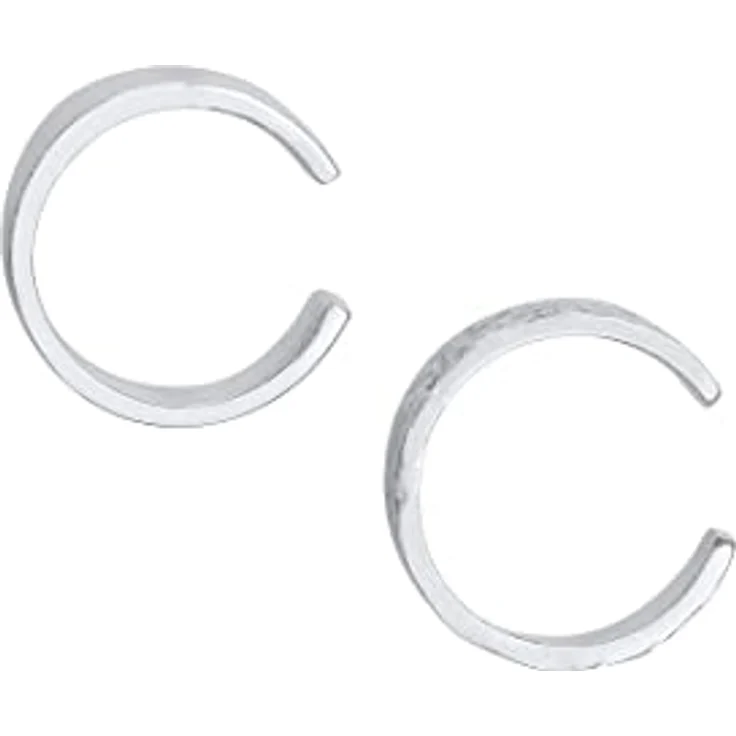 Elli Earcuff Set Breit Basic Gehämmert, Damen Ohrringe aus 925 Sterling Silber, anlaufgeschützt, handgefertigt – Bild 3