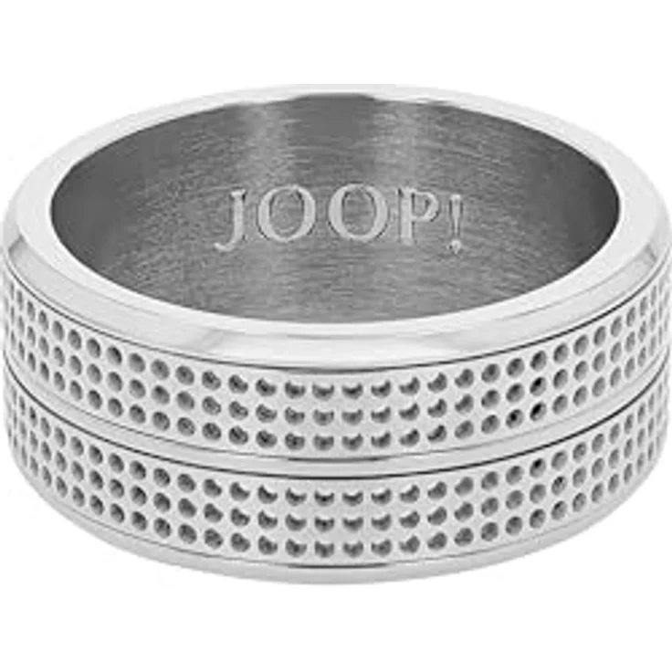 JOOP! Herrenring Edelstahl, Silber matt/glänzend, 10 mm Breite, kommt in Schmuck Geschenk Box – Bild 3