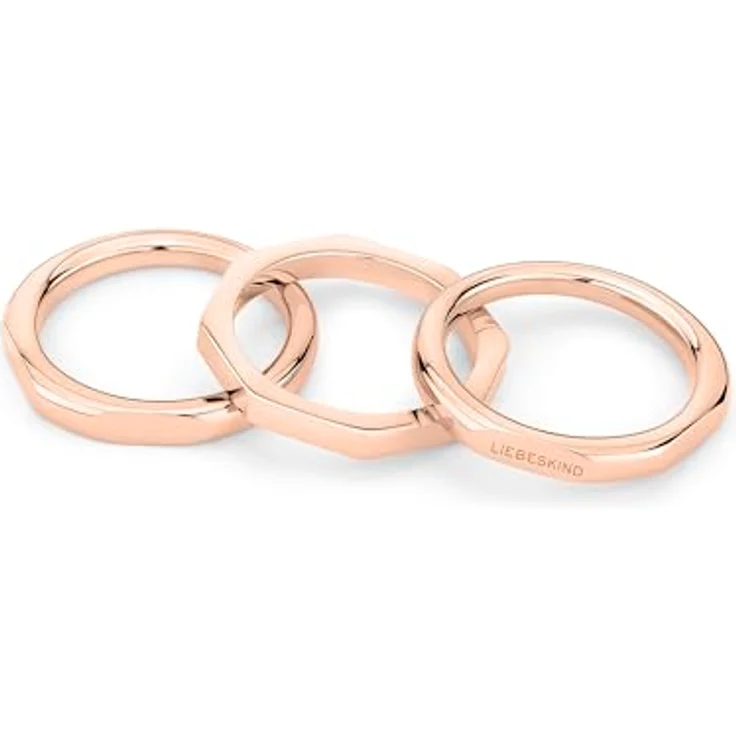 LIEBESKIND Ring LJ-1497-R-56, Edelstahl IP Roségold poliert, Größe 56 cm – Bild 3