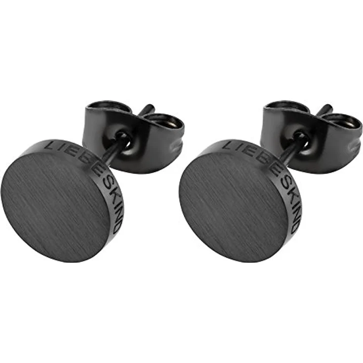 LIEBESKIND BERLIN LJ-0067-E-07 Ohrstecker, 7 mm, Edelstahl, IP Black – Bild 2