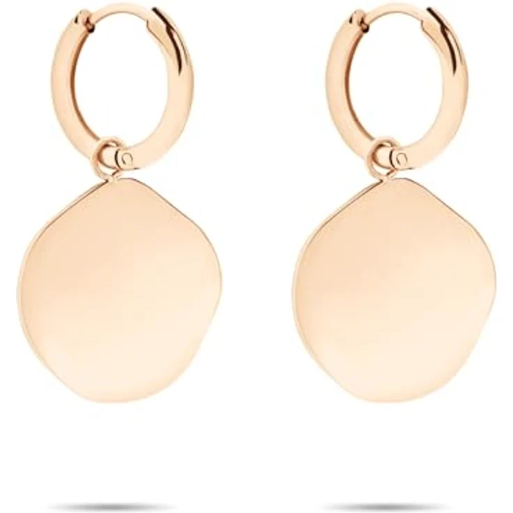 Liebeskind Berlin Creole LJ-1666-E-14, Edelstahl mit IP Roségold-Finish, 1,4 cm, Schanierverschluss – Bild 2