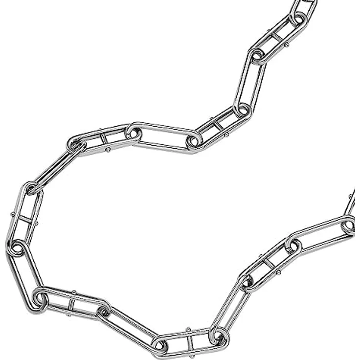 FOSSIL Heritage D-Link Halskette für Frauen, Edelstahlkette, Silberfarben, Länge: 375mm+60mm, JF04503040 – Bild 3