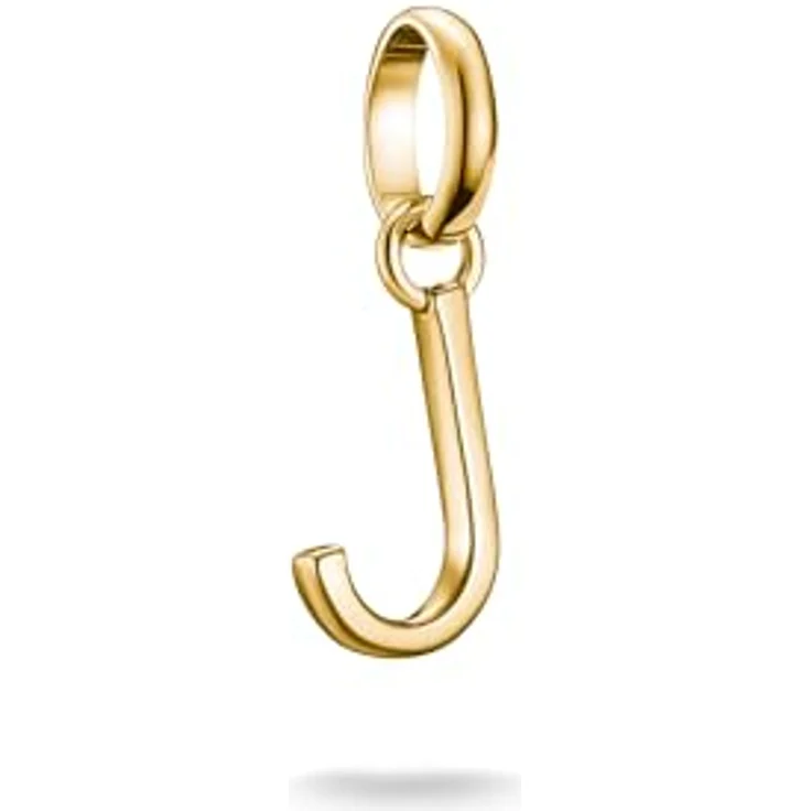 Thomas Sabo Charm Club Connect Charm-Anhänger Buchstabe J, 18k vergoldet aus recyceltem 925 Silber, CC1216-413-39 – Bild 1