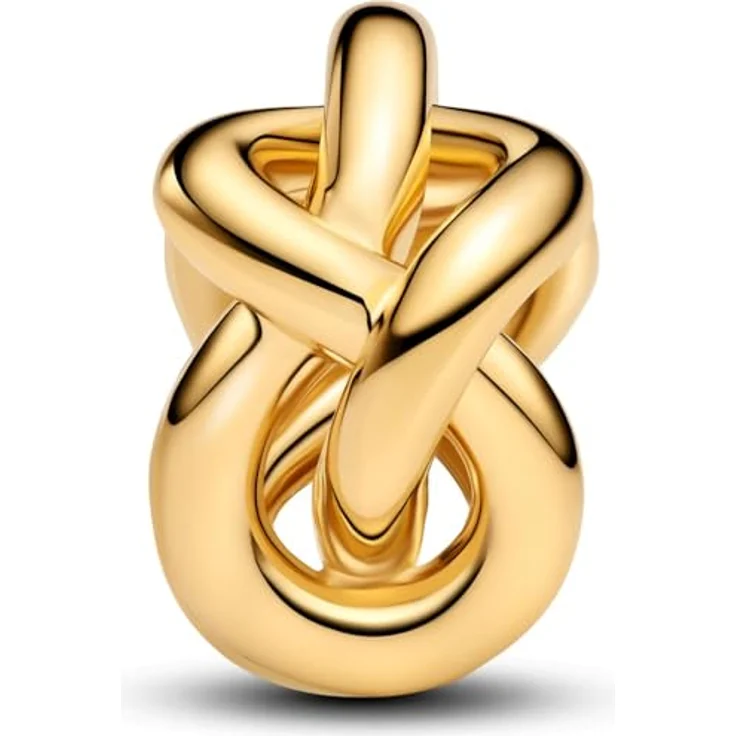 PANDORA Moments Unendlichkeitsknoten Charm, 14K vergoldetes Sterling Silber, kompatibel mit Moments Armbändern, 793755C01 – Bild 1