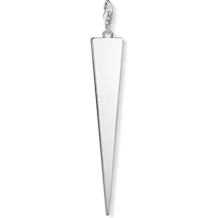 THOMAS SABO Damen Charm-Anhänger Dreieck, 925 Sterlingsilber, modischer Charm mit Karabinerhaken