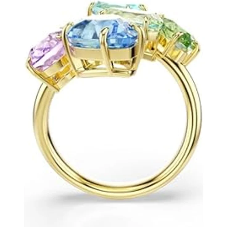 Swarovski Gema Motivring, Cluster-Effekt mit verschiedenen Schliffen in Goldlegierungsschicht – Bild 4