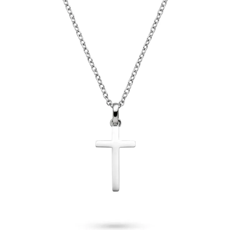 s.Oliver Necklace - Elegante Ankerkette aus poliertem Edelstahl, Silber, 50 cm, wasserfest & hautfreundlich