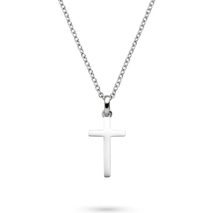 s.Oliver Necklace - Elegante Ankerkette aus poliertem Edelstahl, Silber, 50 cm, wasserfest & hautfreundlich – Bild 1